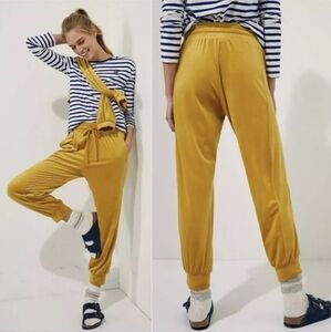 Anthropologie Gold Jogger-Style Track Pants Size Large
